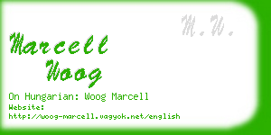 marcell woog business card